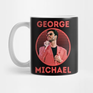 george michael || red 80s Mug